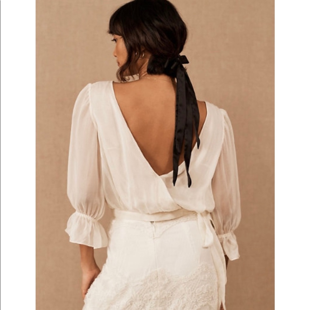 BHLDN Catherine Deane Teagan silk top - Picture 3 of 4